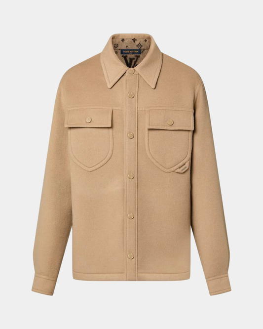 Louis Vuitton Double-Face Wool Blend Overshirt - Creps City