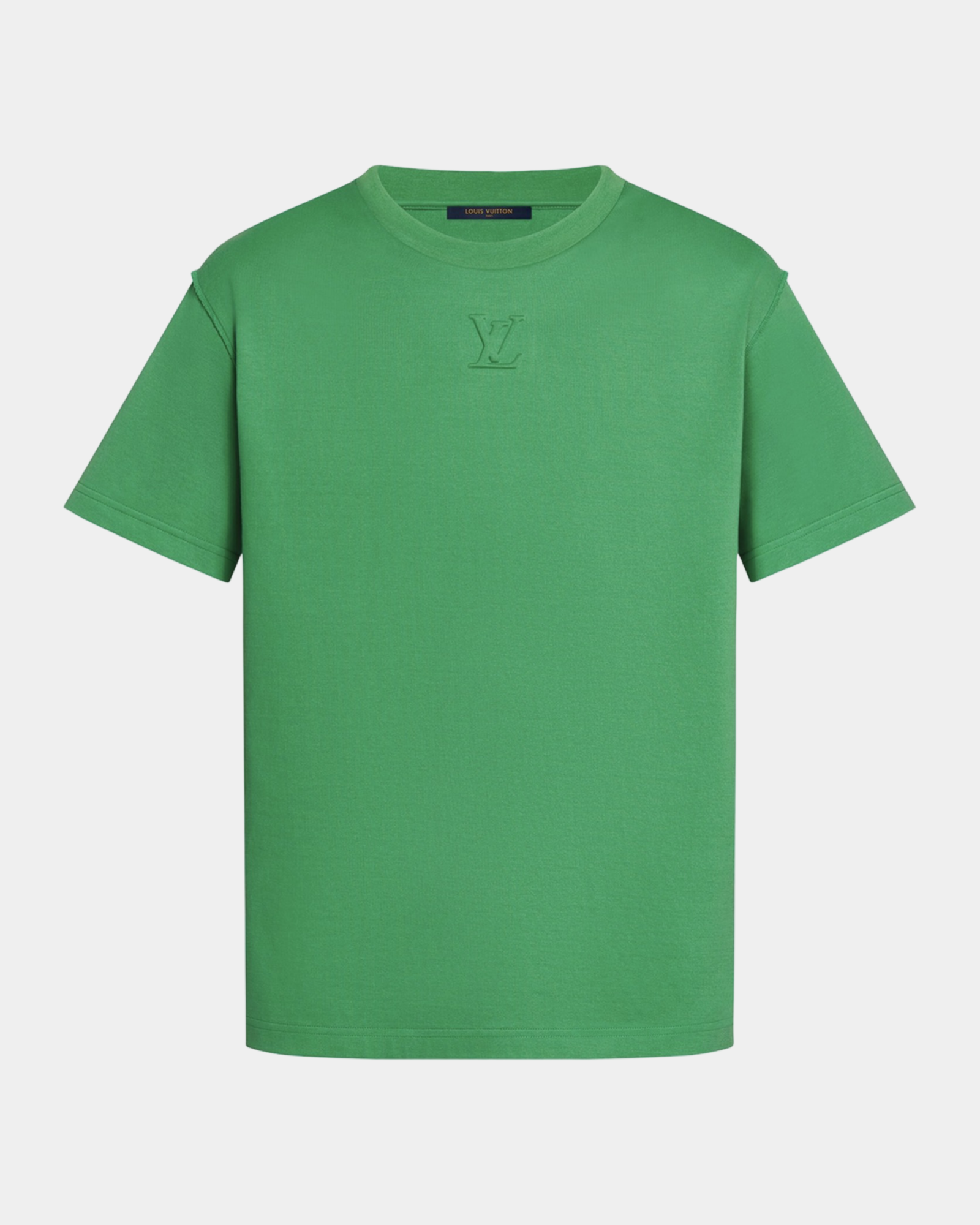 Louis Vuitton Embossed Lv Cotton T-Shirt Green - Creps City