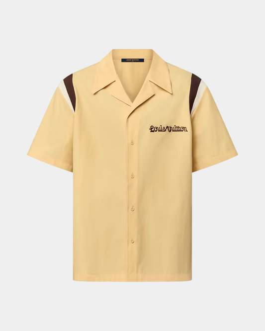 Louis Vuitton Embroidered Short-Sleeved Cotton Bowling Shirt - Creps City