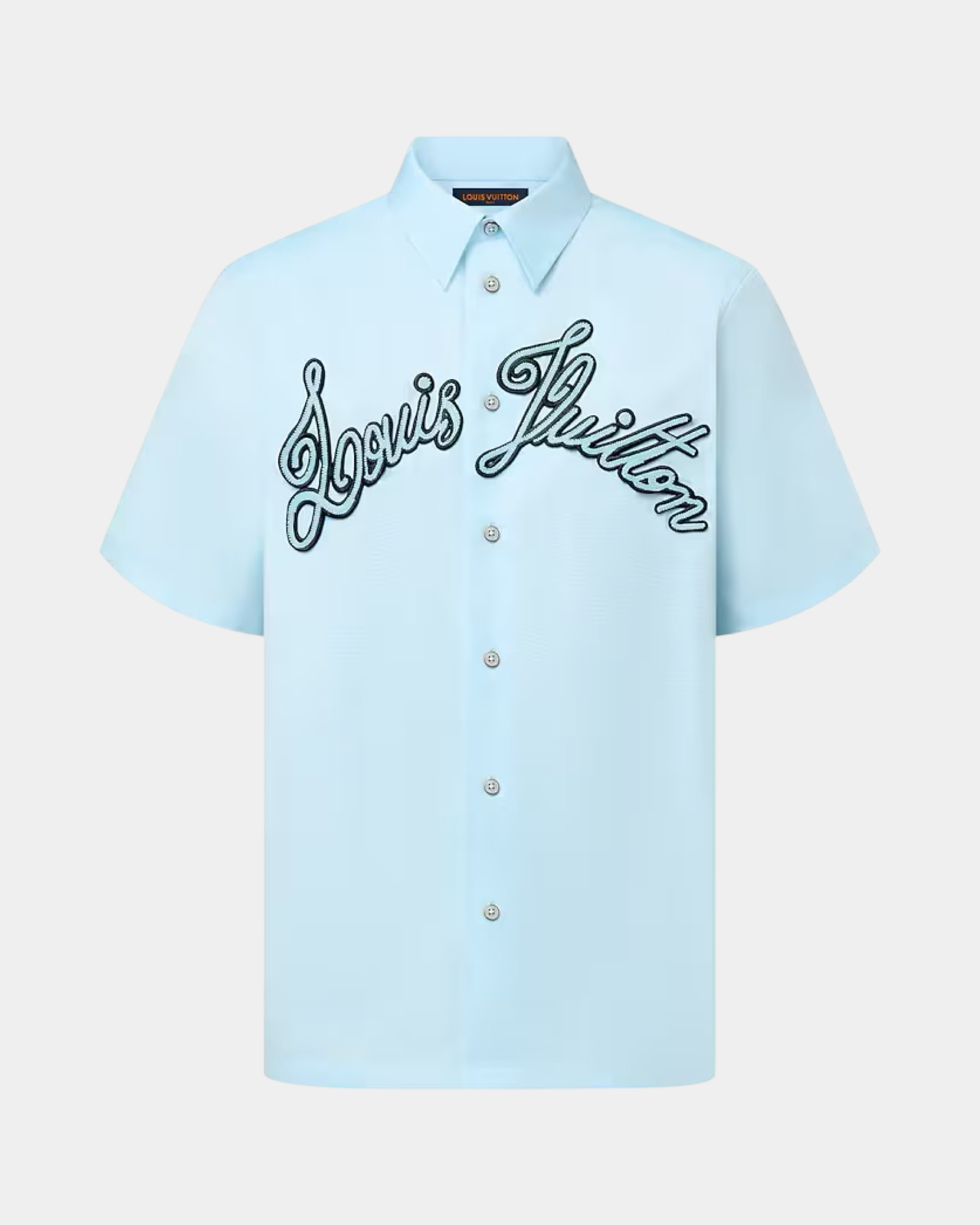 Louis Vuitton Embroidered Short-Sleeved Cotton Shirt - Creps City