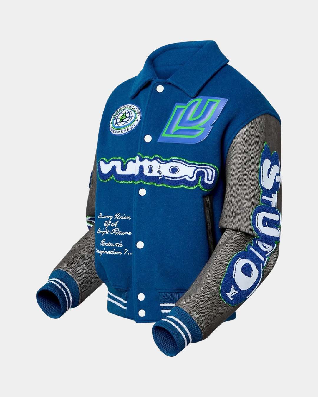 Louis Vuitton Embroidered Varsity Blouson - Creps City