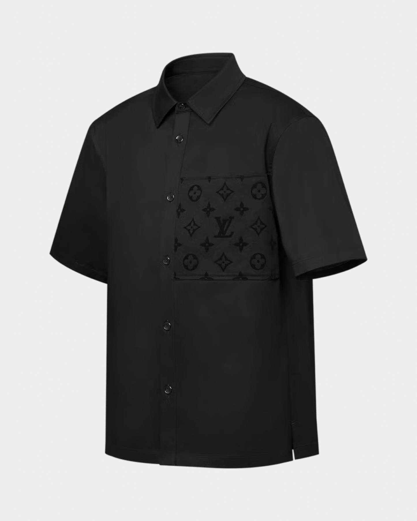 Louis Vuitton Flocked Short-Sleeved Cotton Shirt - Creps City