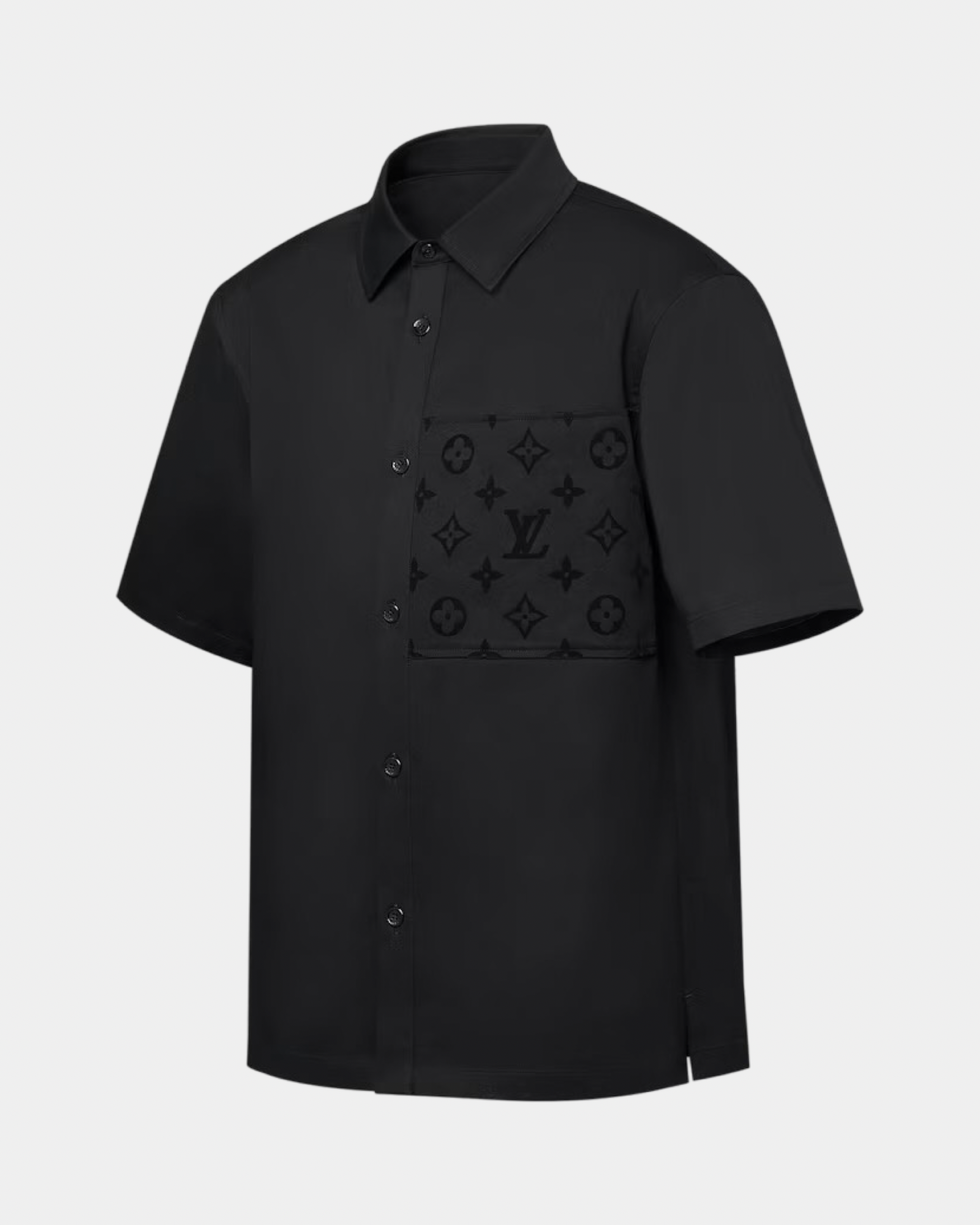 Louis Vuitton Flocked Short-Sleeved Cotton Shirt - Creps City