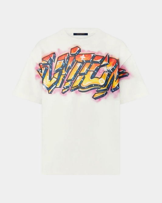 Louis Vuitton Graffiti White T-Shirt - Creps City