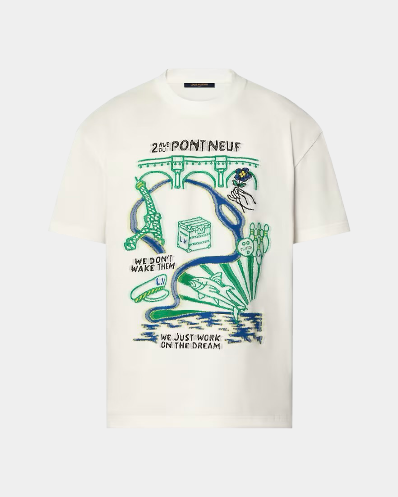 Louis Vuitton Intarsia Graphic Cotton T-Shirt - Creps City