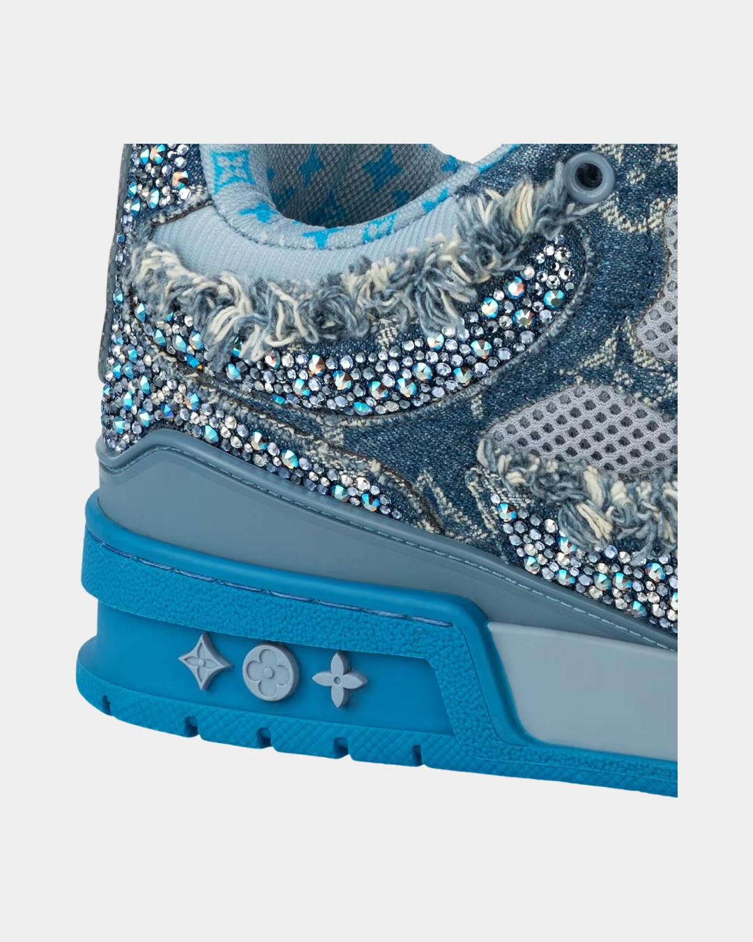 Louis Vuitton LV Skate Sneaker 'Blue Swarovski' - Creps City