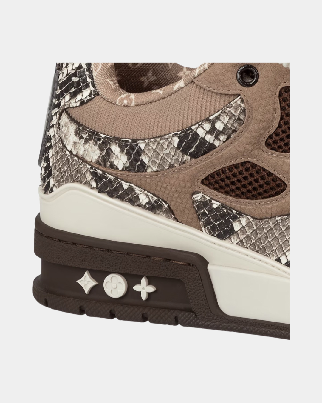 Louis Vuitton LV Skate Sneaker 'Brown Snakeskin' - Creps City