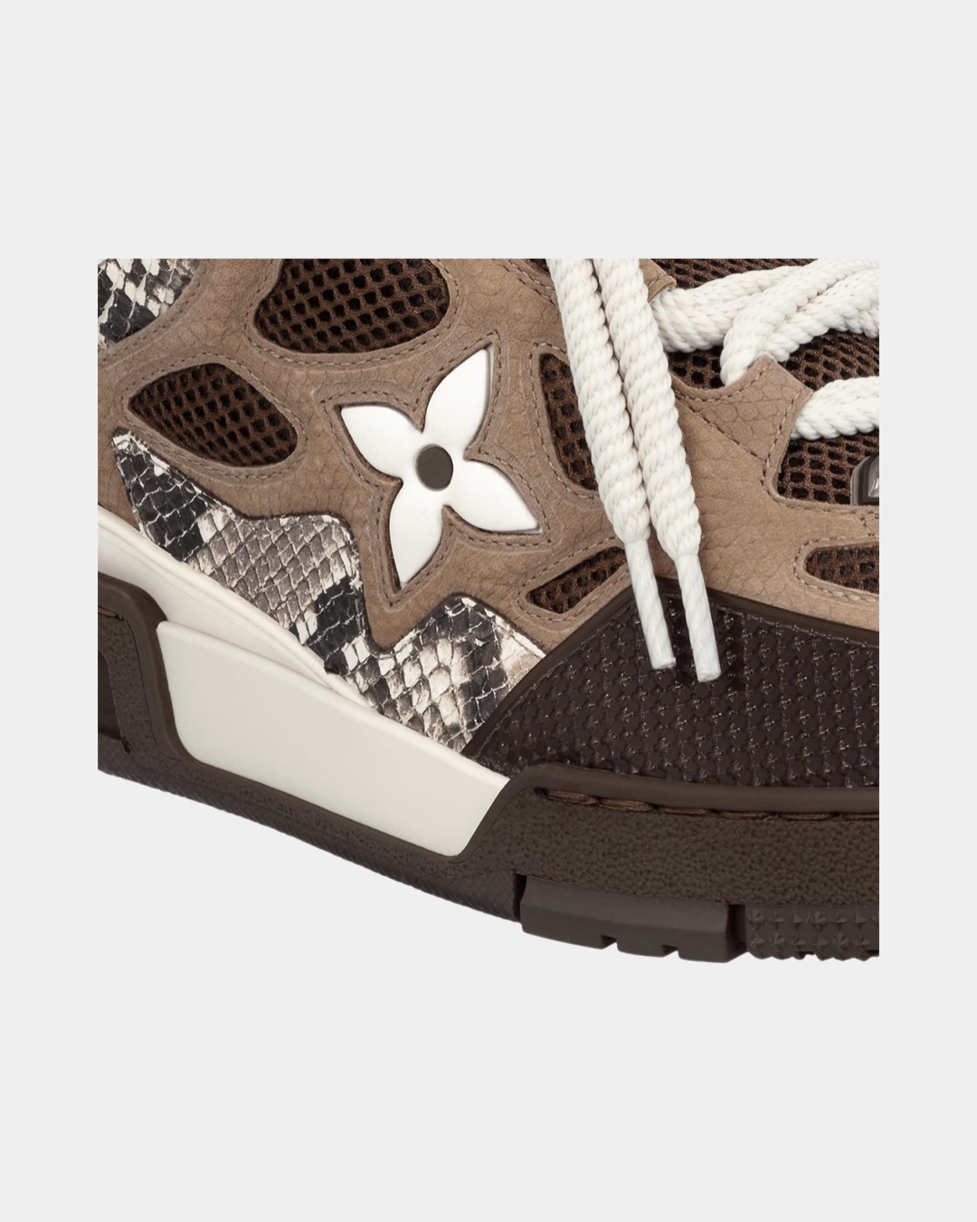 Louis Vuitton LV Skate Sneaker 'Brown Snakeskin' - Creps City