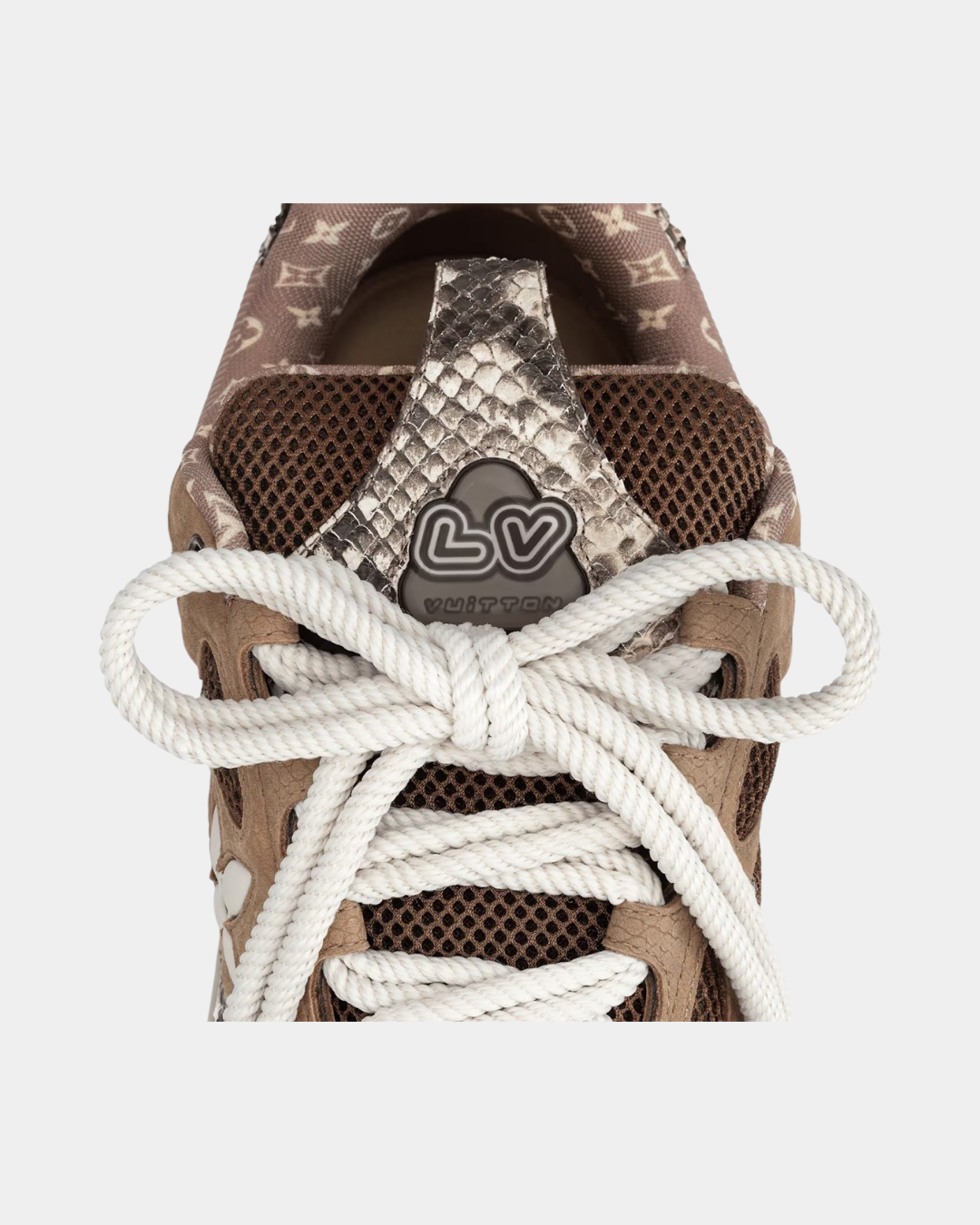 Louis Vuitton LV Skate Sneaker 'Brown Snakeskin' - Creps City