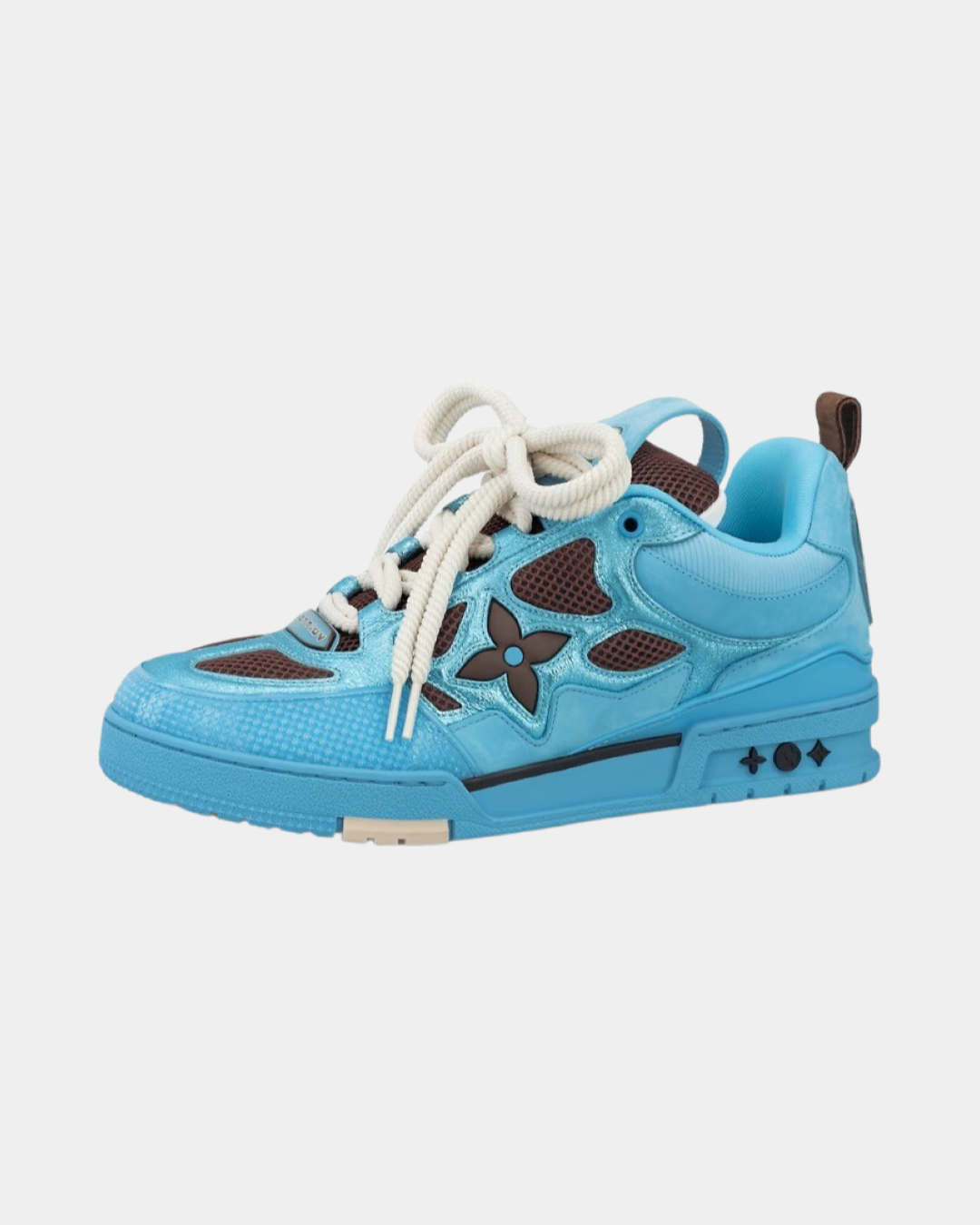 Louis Vuitton LV Sneaker 'Blue Brown' - Creps City