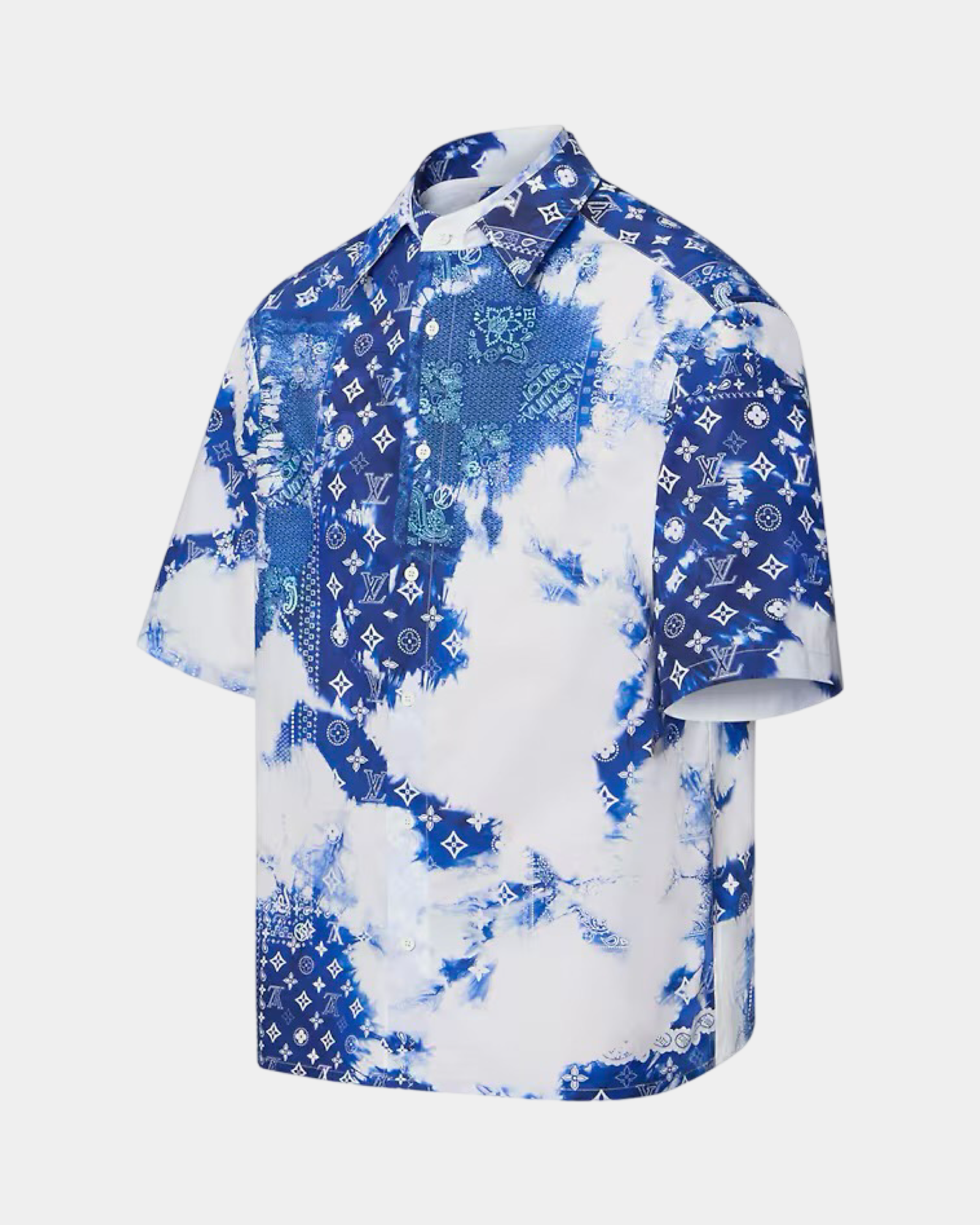 Louis Vuitton Monogram Bandana Short-Sleeved Shirt - Creps City