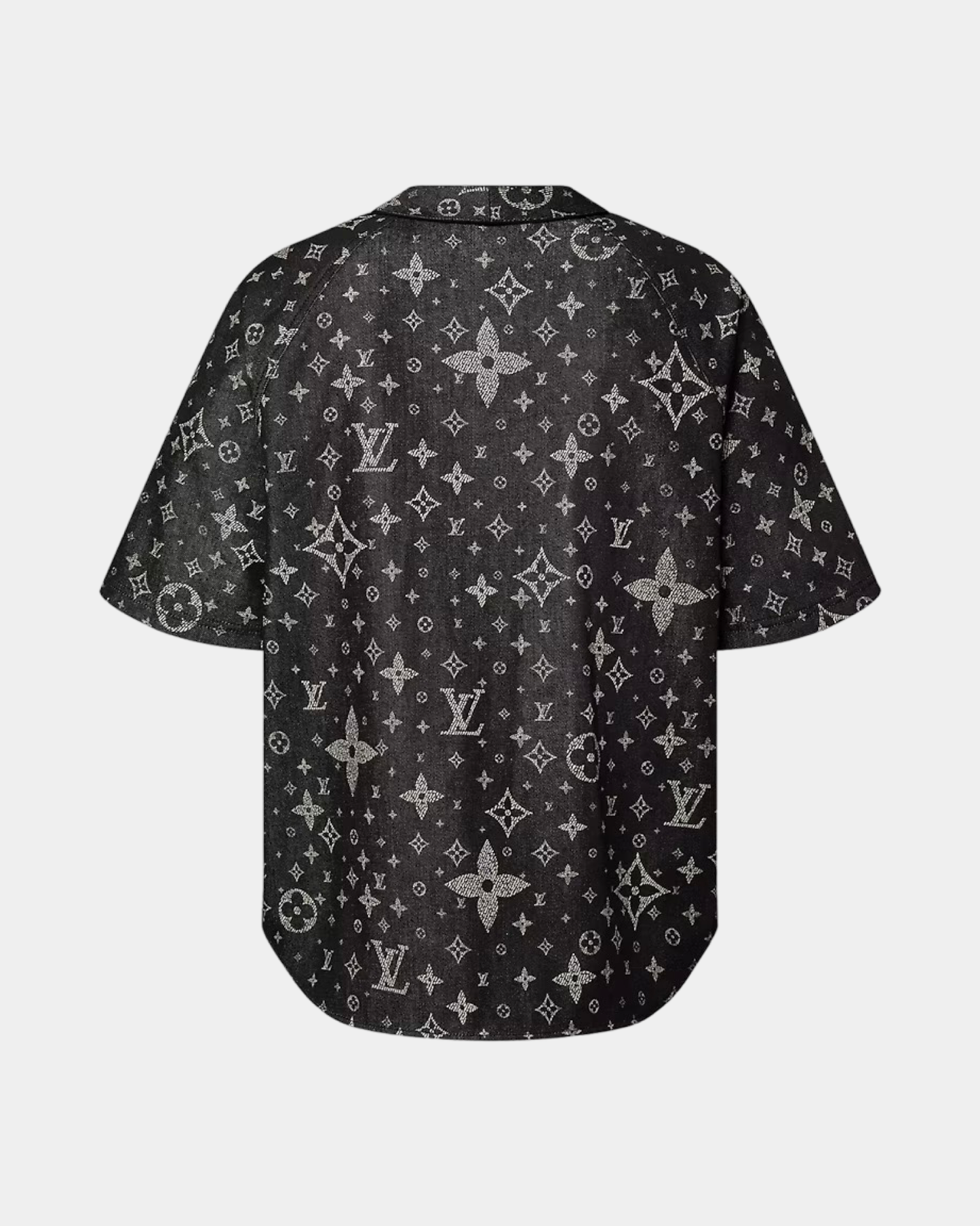 Louis Vuitton Monogram Denim Baseball Shirt - Creps City