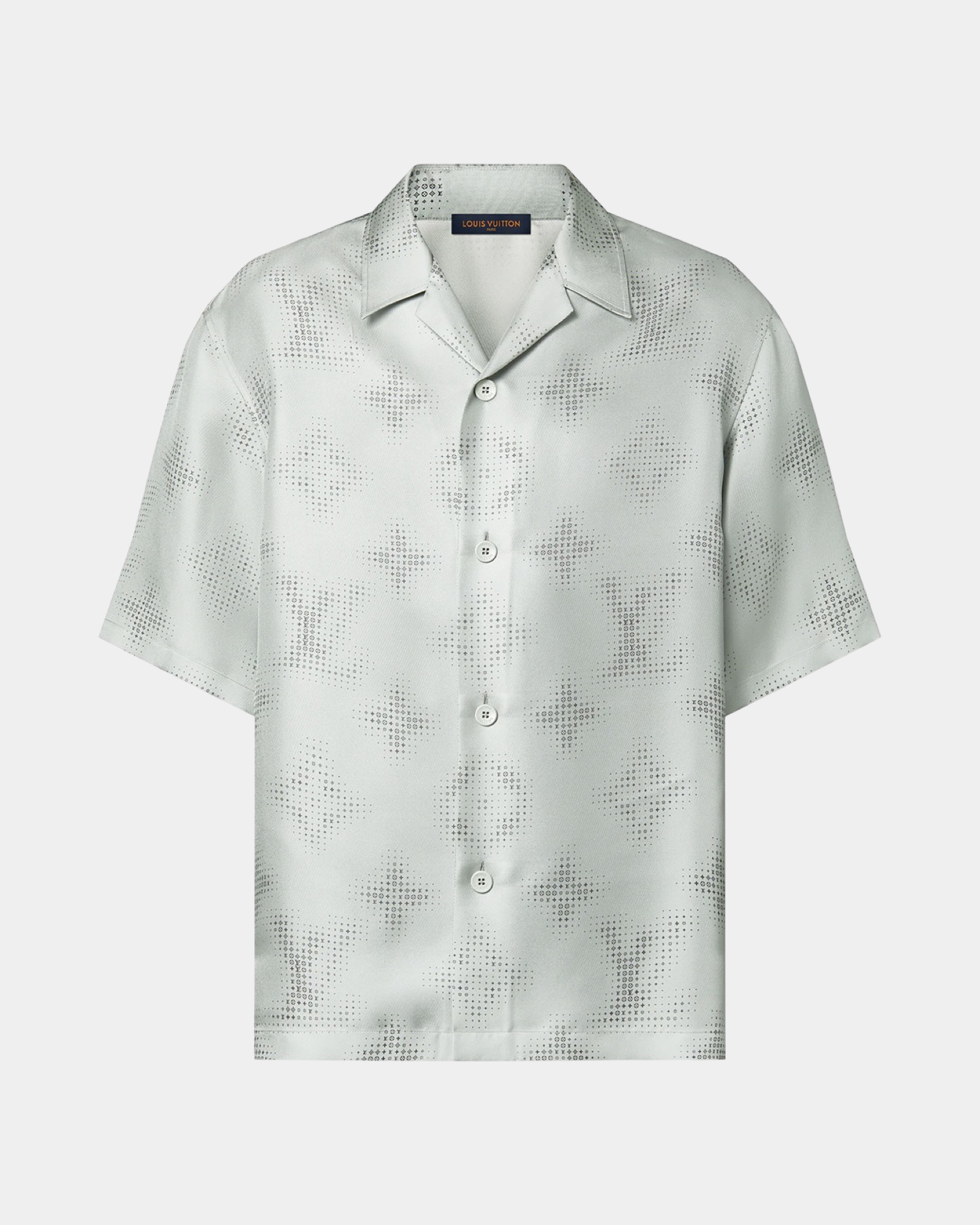 Louis Vuitton Monogram Short-Sleeved Printed Silk Shirt - Creps City