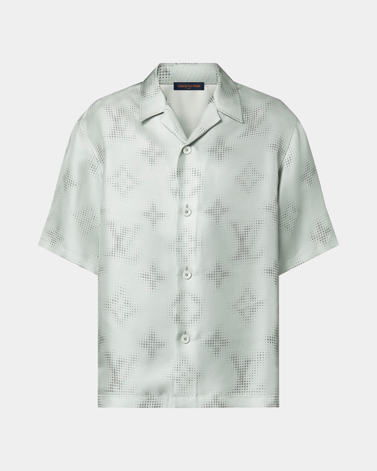 Louis Vuitton Monogram Short-Sleeved Printed Silk Shirt - Creps City