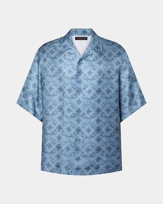 Louis Vuitton Monogram Silk Short-Sleeved Shirt - Creps City