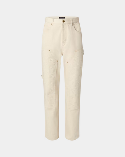 Louis Vuitton Monogram Workwear Denim Carpenter Pants - Creps City