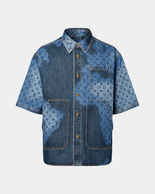 Louis Vuitton Short-Sleeved Denim Overshirt - Creps City