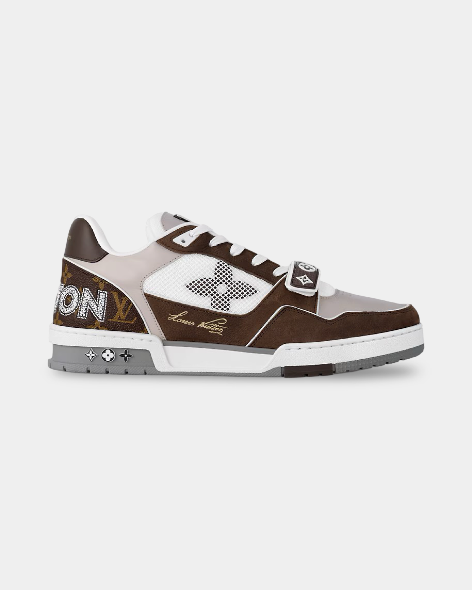 Louis Vuitton Trainer Sneaker Moka - Creps City