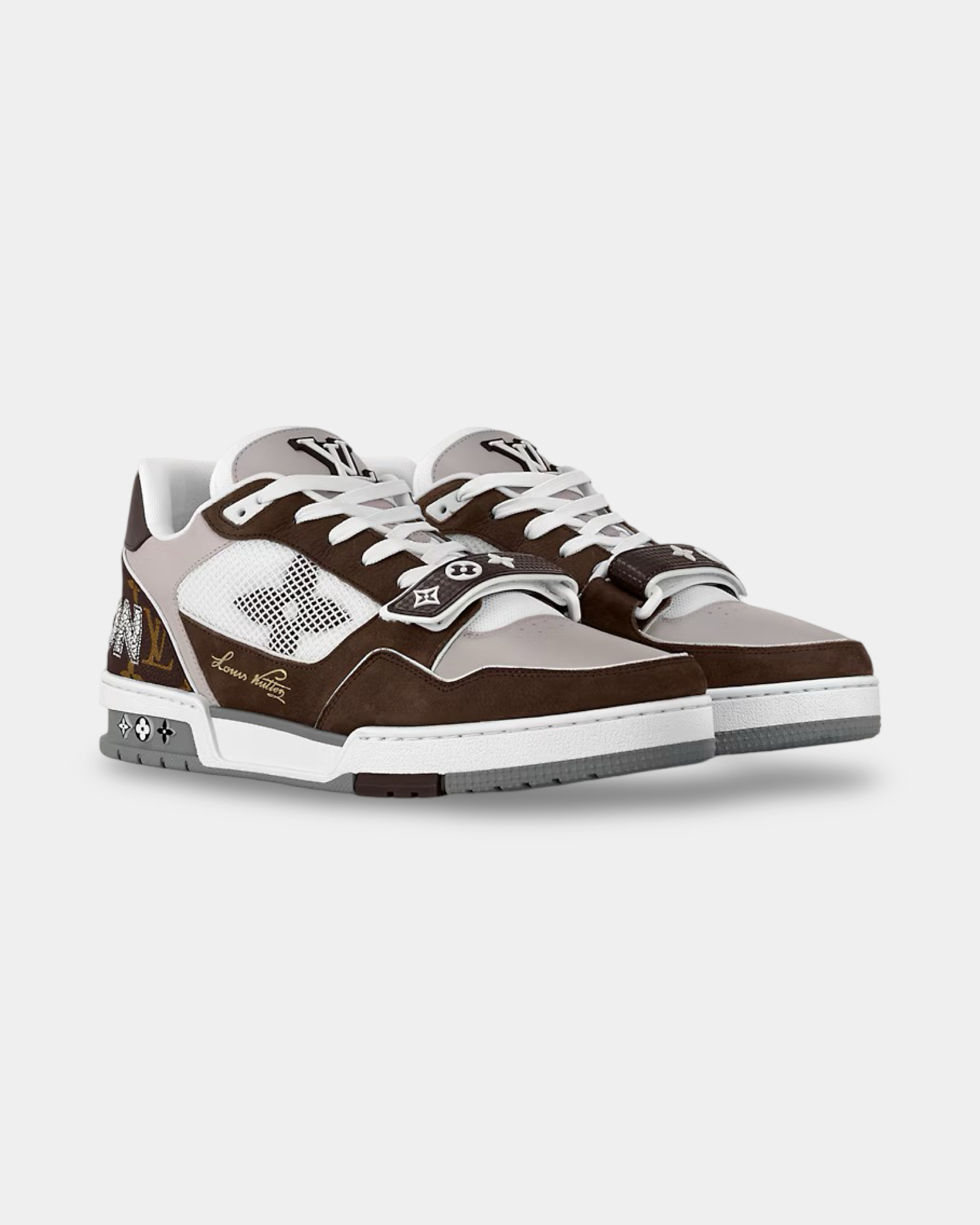 Louis Vuitton Trainer Sneaker Moka - Creps City