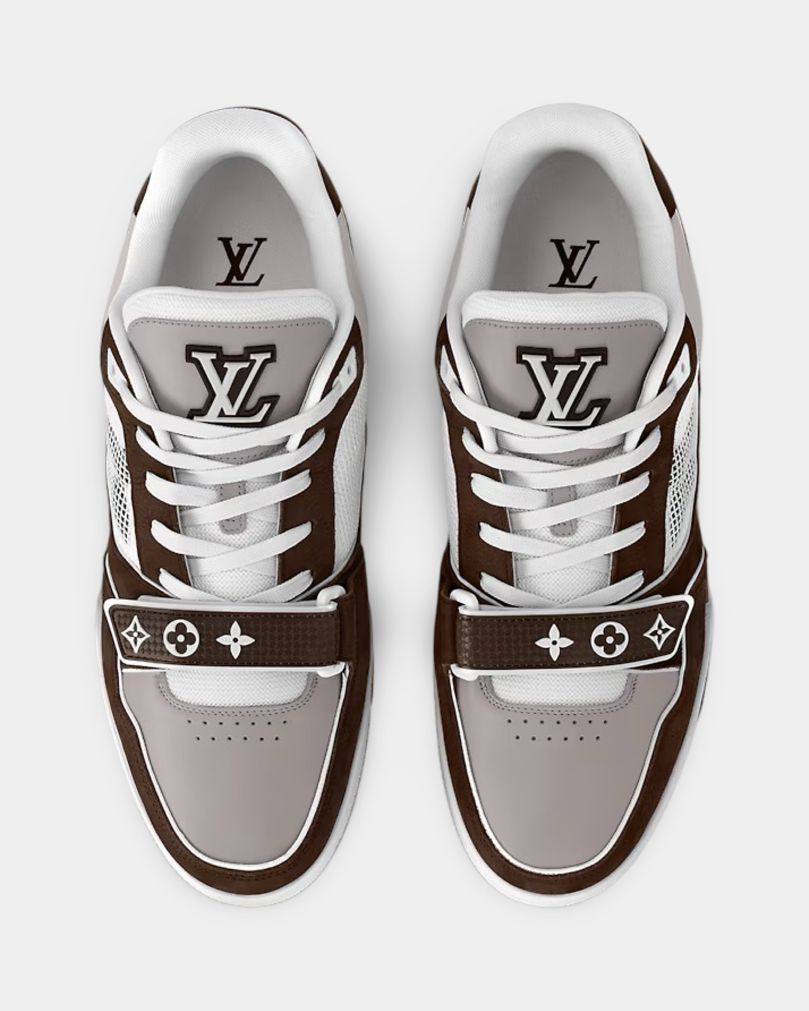 Louis Vuitton Trainer Sneaker Moka - Creps City