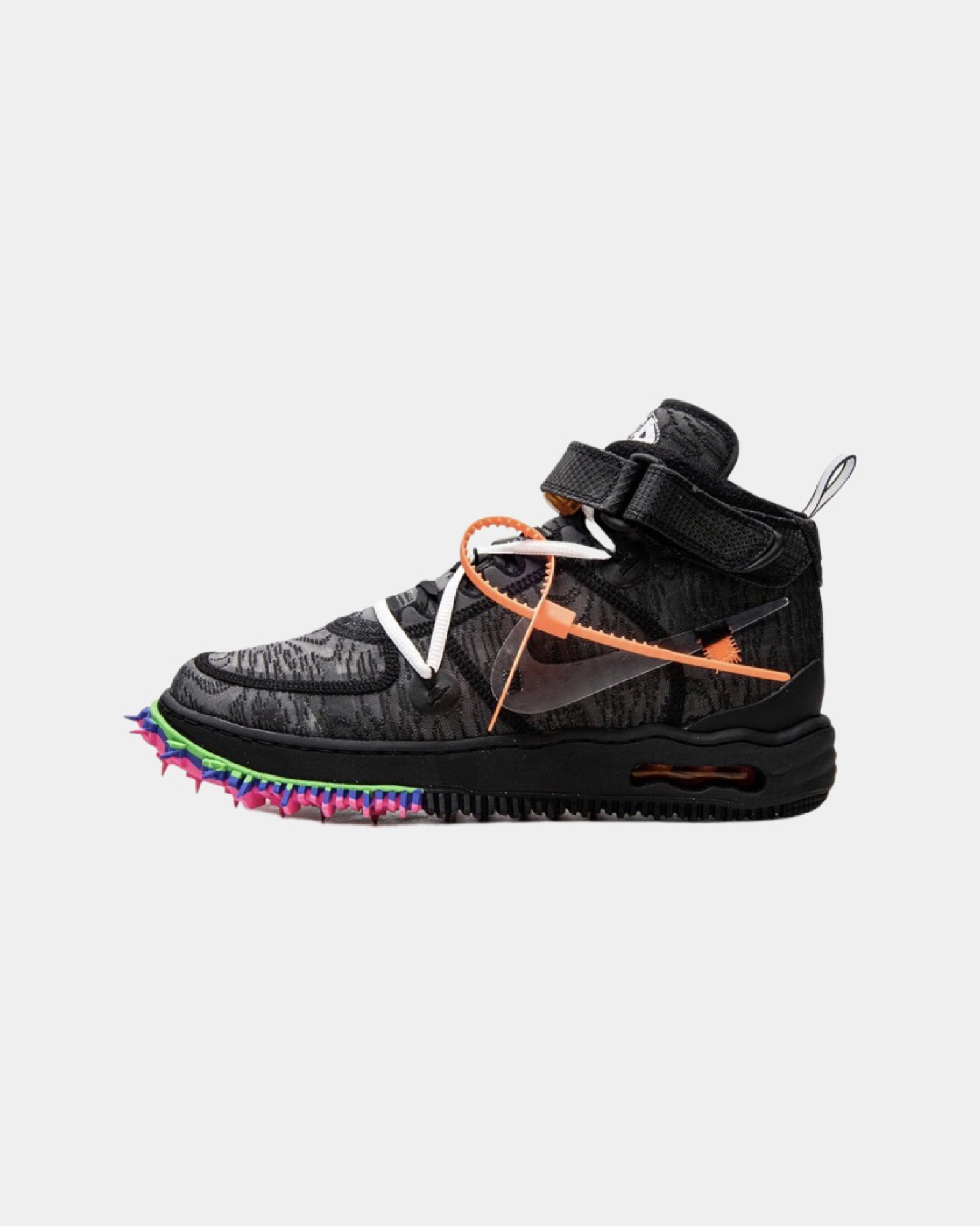 Off-White X Nike Air Force 1 Mid ‘Black’ - Creps City