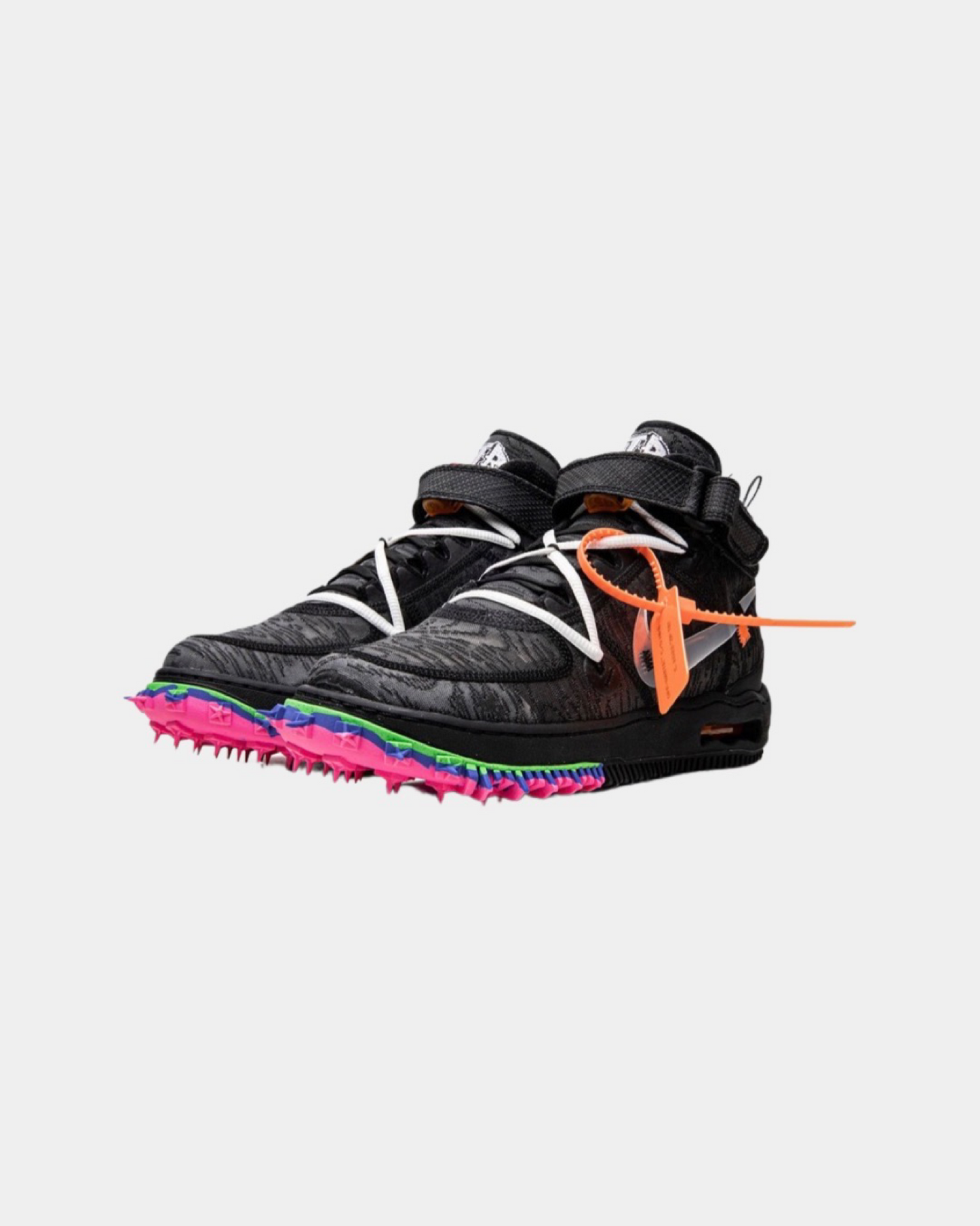 Off-White X Nike Air Force 1 Mid ‘Black’ - Creps City