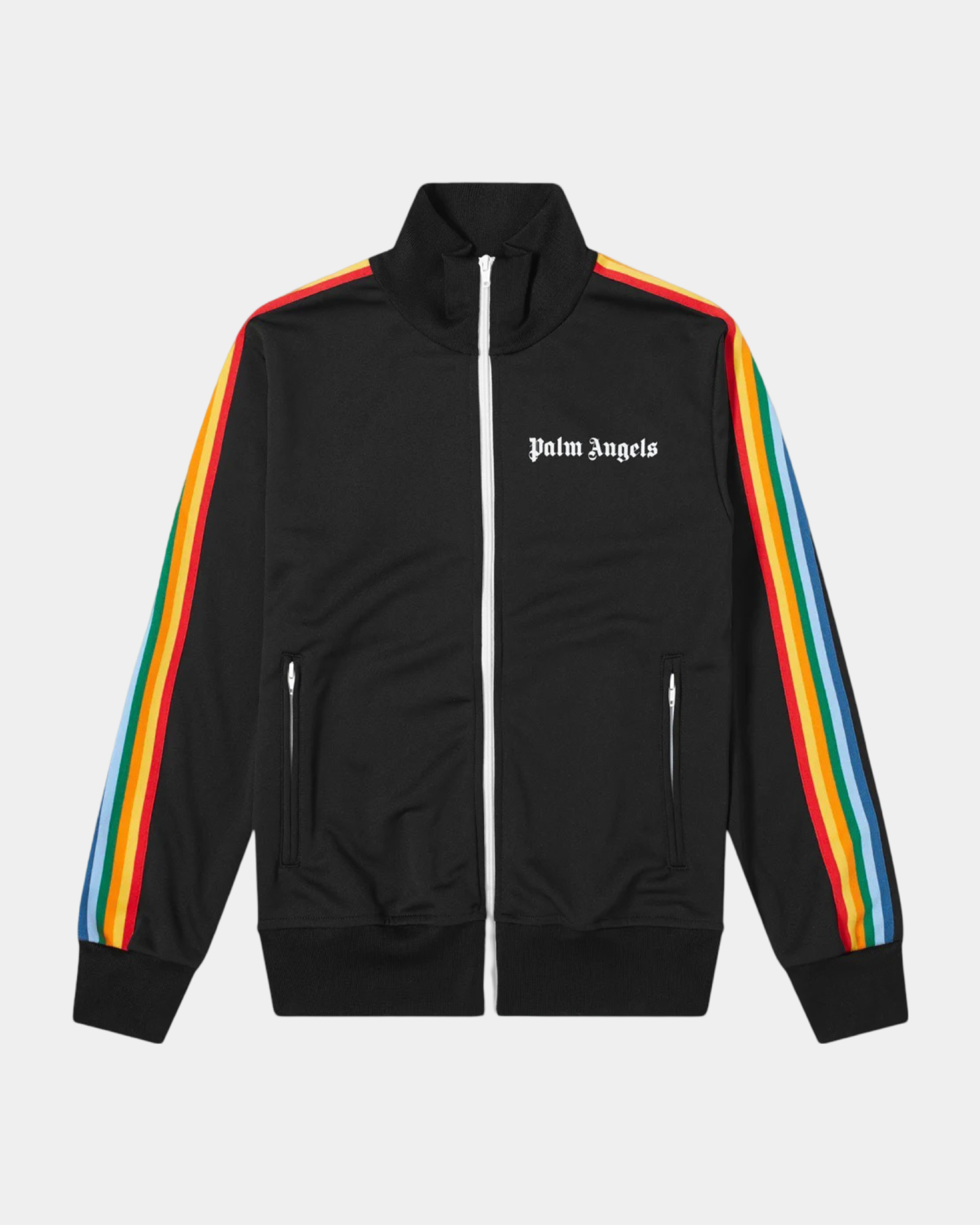 Palm Angels Rainbow Track Jacket 'Black' - Creps City