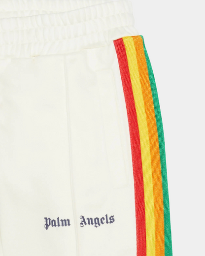 Palm Angels Rainbow Track Pants 'White' - Creps City