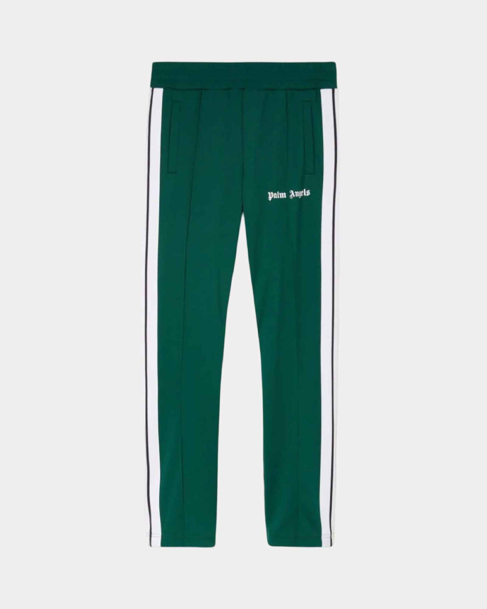 Palm Angels Track Pants 'Green White' - Creps City