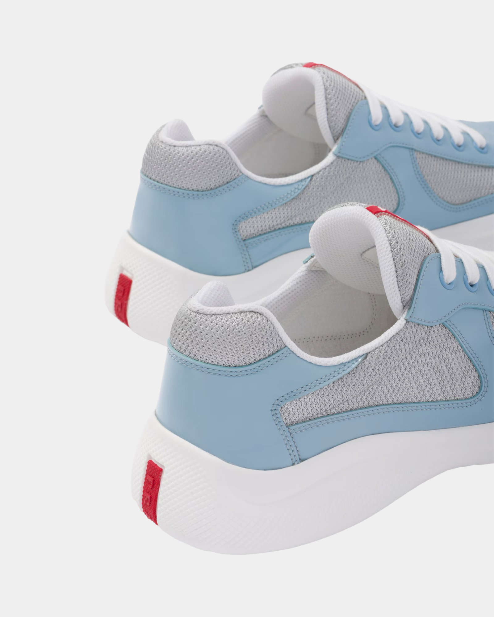 Patent Leather And Technical Fabric Prada America's Cup Sneaker - Creps City