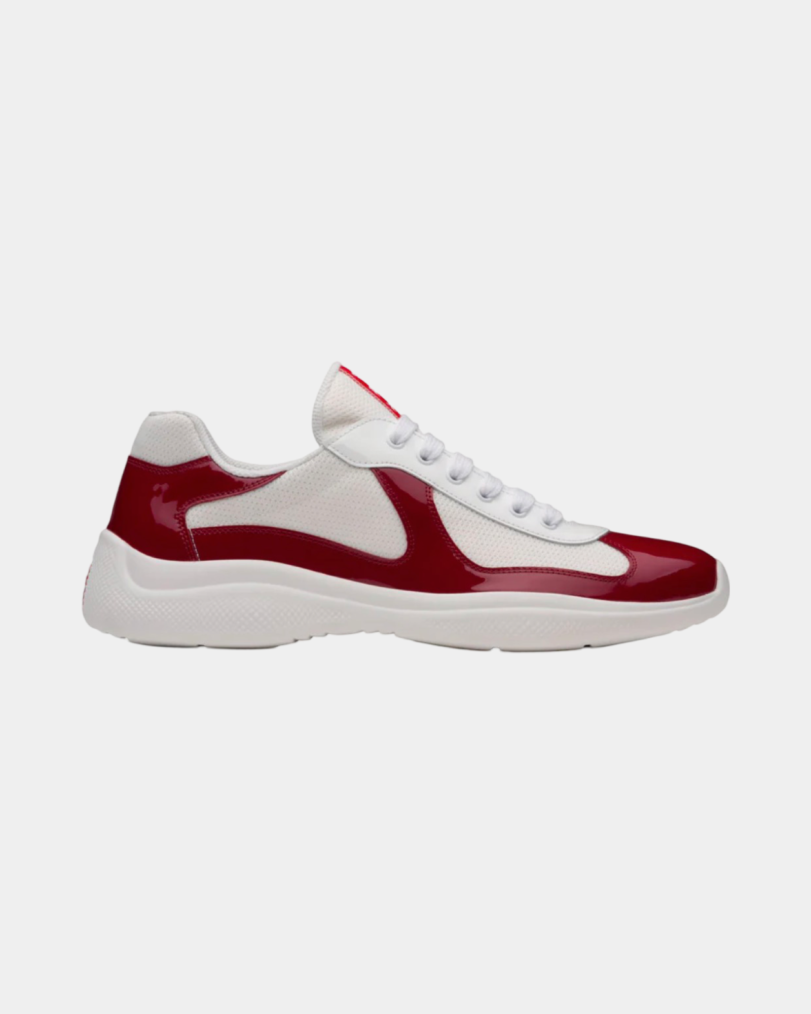 Prada America's Cup Ruby Red / White Sneaker - Creps City