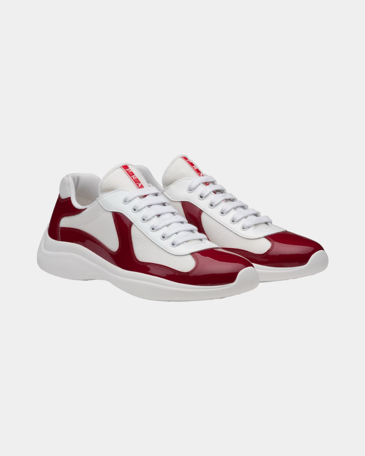 Prada America's Cup Ruby Red / White Sneaker - Creps City